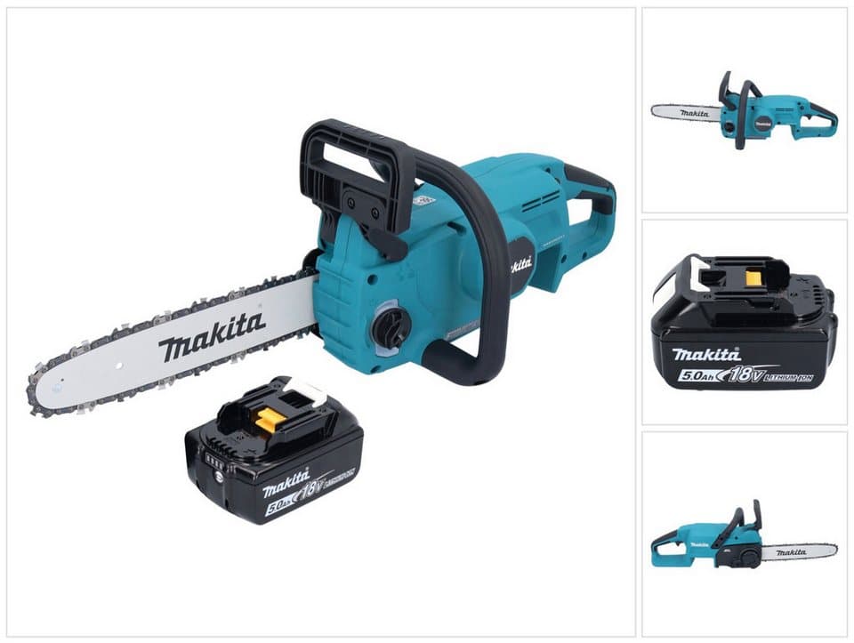 Makita Akku-Kettensäge DUC 307 T1X2 Akku Kettensäge 18 V 30 cm 7,7 m/s Brushless + 1x Akku 5