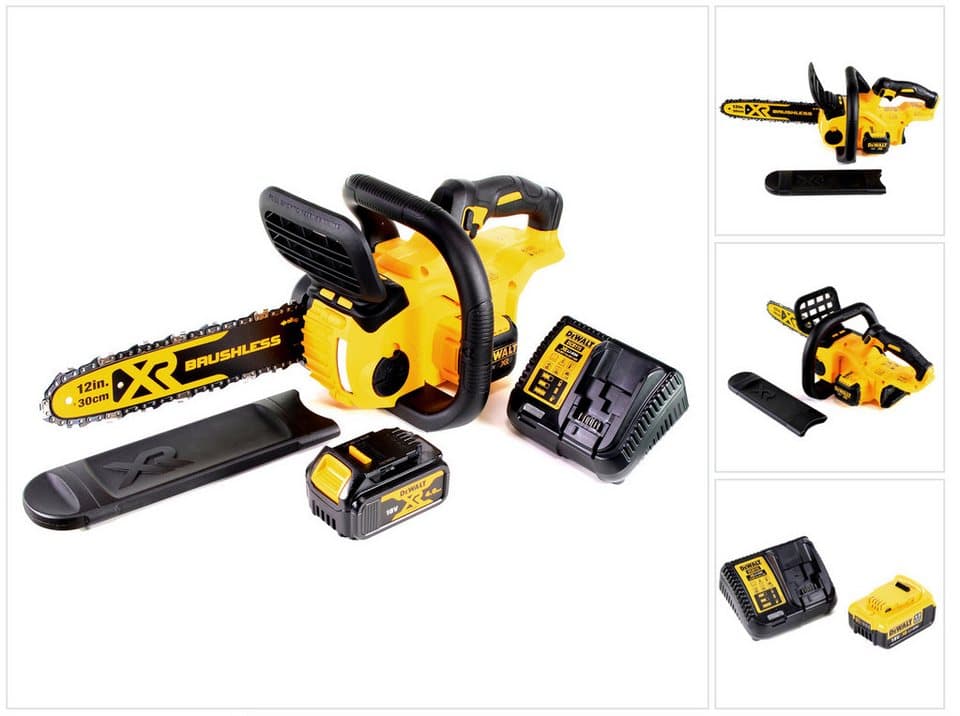 DeWalt Akku-Kettensäge DCM 565 M1 Akku Kettensäge 18V + 1x Akku 4,0 Ah + Ladegerät