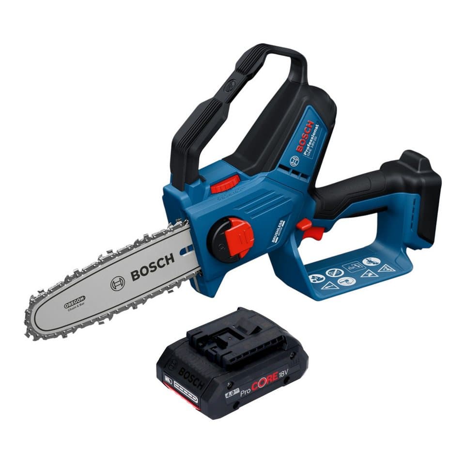Bosch Professional Benzin-Kettensäge GKE 18V-20 Professional 18 V 18cm + 1x ProCORE Akku 4,0Ah - ohne Lader