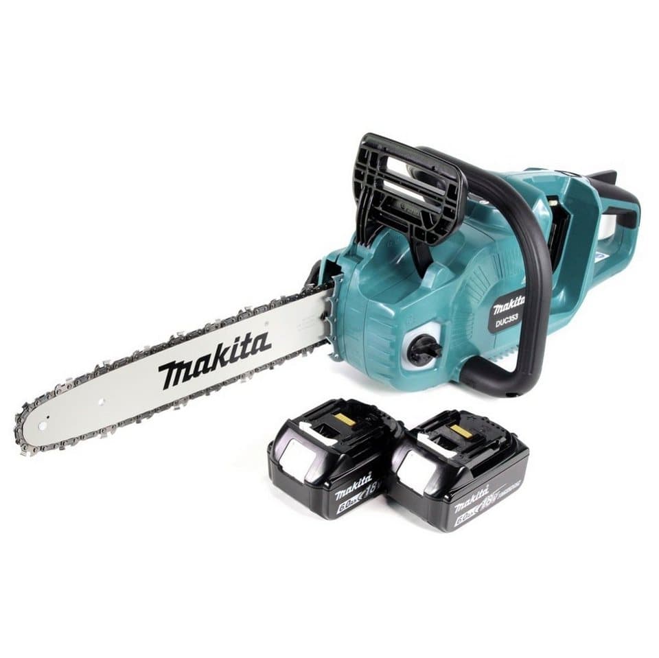 Makita Akku-Kettensäge DUC 353 G2 Akku Kettensäge 36V (2x18V) Brushless 35 cm + 2x 6,0 Ah