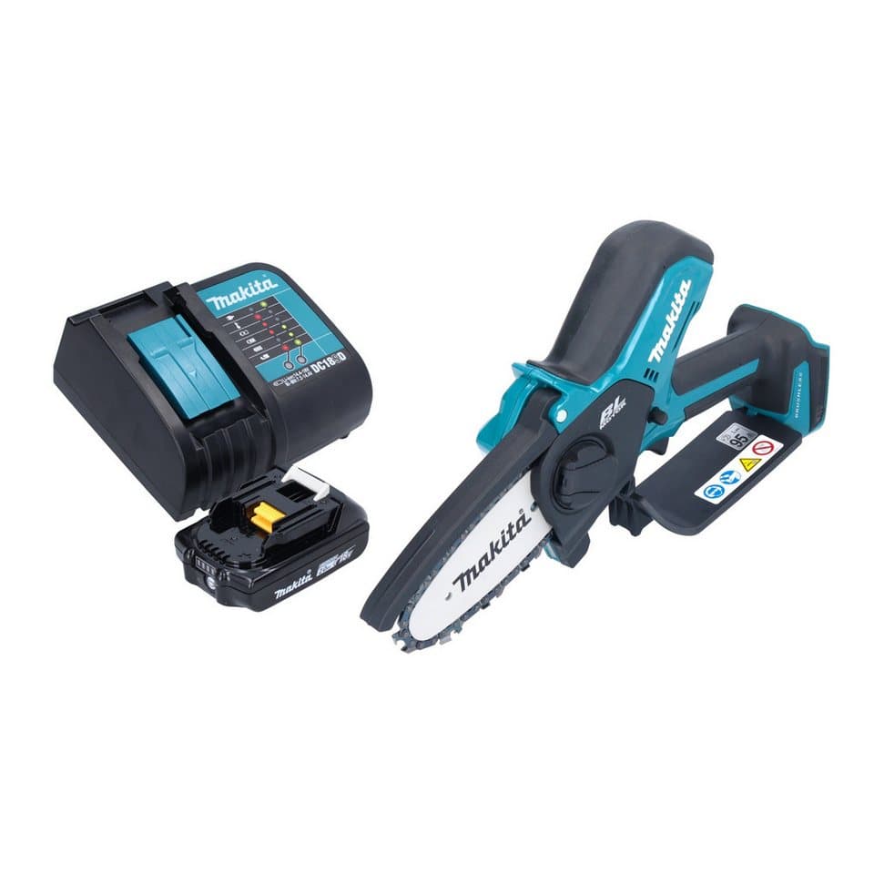 Makita Benzin-Kettensäge DUC 101 SA01 18 V 10 cm Brushless + 1x Akku 2,0 Ah + Ladegerät