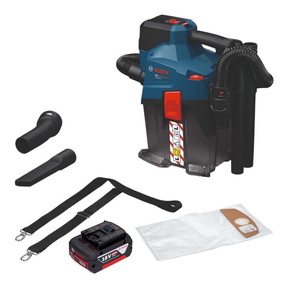Bosch Professional Akku-Handstaubsauger GAS 18V-6L S Staubsauger 18 V 6 l + 1x Akku 5,0 Ah - ohne Ladegerät